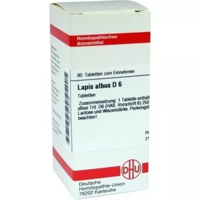 LAPIS ALBUS D 6 tabletten, 80 st