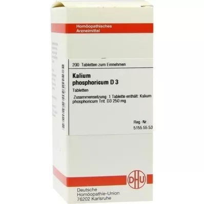 KALIUM PHOSPHORICUM D 3 tabletten, 200 st KALIUM PHOSPHORICUM D 3 tabletten, 200 st