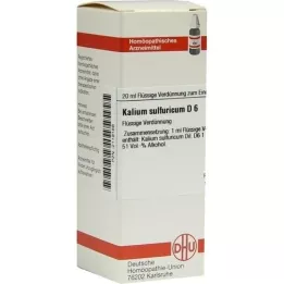 KALIUM SULFURICUM D 6 Verdunning, 20 ml