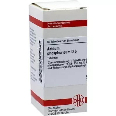 ACIDUM PHOSPHORICUM D 6 tabletten, 80 st