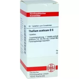 THALLIUM ACETICUM D 6 tabletten, 80 st