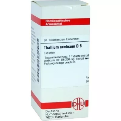 THALLIUM ACETICUM D 6 tabletten, 80 st