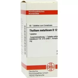 THALLIUM METALLICUM D 12 tabletten, 80 st