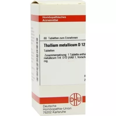 THALLIUM METALLICUM D 12 tabletten, 80 st