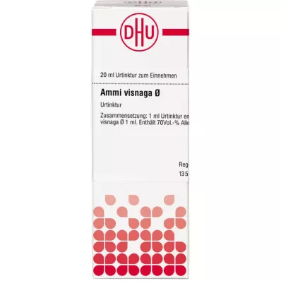 AMMI VISNAGA Moedertinctuur D 1, 20 ml AMMI VISNAGA Moedertinctuur D 1, 20 ml