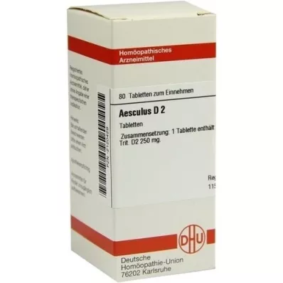 AESCULUS D 2 tabletten, 80 st AESCULUS D 2 tabletten, 80 st
