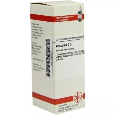 AESCULUS D 3-verdunning, 20 ml