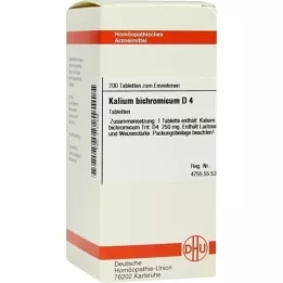 KALIUM BICHROMICUM D 4 tabletten, 200 st