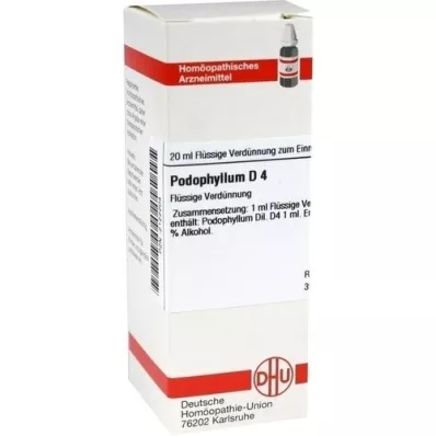 PODOPHYLLUM D 4 verdunning, 20 ml PODOPHYLLUM D 4 verdunning, 20 ml