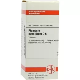 PLUMBUM METALLICUM D 6 tabletten, 80 st