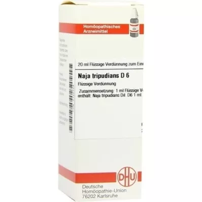 NAJA TRIPUDIANS D 6 Verdunning, 20 ml NAJA TRIPUDIANS D 6 Verdunning, 20 ml