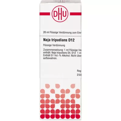 NAJA TRIPUDIANS D 12 Verdunning, 20 ml NAJA TRIPUDIANS D 12 Verdunning, 20 ml