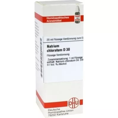 NATRIUM CHLORATUM D 30 Verdunning, 20 ml