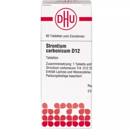 STRONTIUM CARBONICUM D 12 tabletten, 80 st
