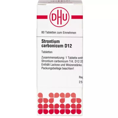 STRONTIUM CARBONICUM D 12 tabletten, 80 st STRONTIUM CARBONICUM D 12 tabletten, 80 st