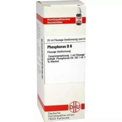 PHOSPHORUS D 8 Verdunning, 20 ml PHOSPHORUS D 8 Verdunning, 20 ml