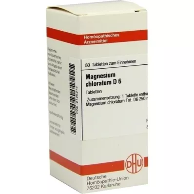 MAGNESIUM CHLORATUM D 6 tabletten, 80 st MAGNESIUM CHLORATUM D 6 tabletten, 80 st