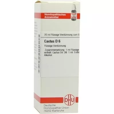 CACTUS D 6 Verdunning, 20 ml