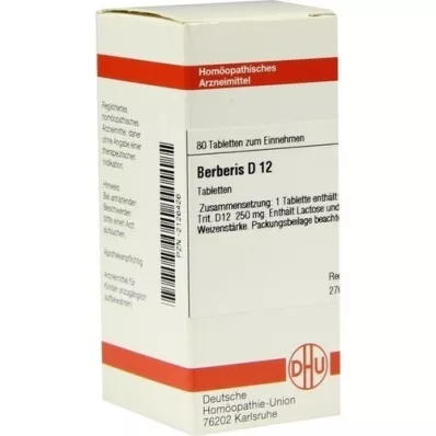 BERBERIS D 12 tabletten, 80 st
