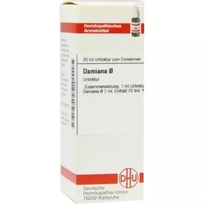 DAMIANA Moedertinctuur D 1, 20 ml DAMIANA Moedertinctuur D 1, 20 ml