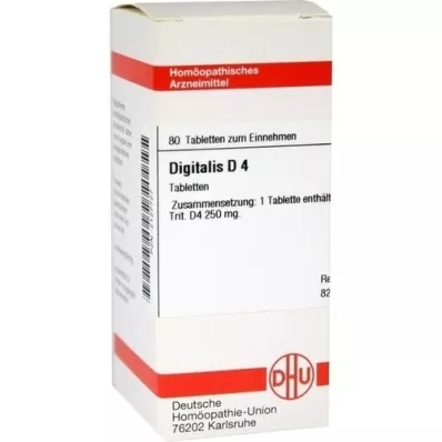 DIGITALIS D 4 tabletten, 80 st