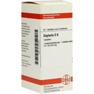 DIGITALIS D 6 tabletten, 80 st