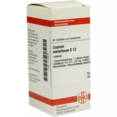 CUPRUM METALLICUM D 12 tabletten, 80 st