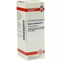CUPRUM ACETICUM D 6 Verdunning, 20 ml