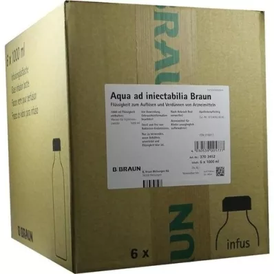 AQUA AD injectabilia met infusieoplossing met combinatiedop, 6X1000 ml