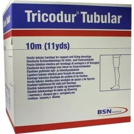 TRICODUR Schl. verband maat G 12 cmx10 m wit, 1 stuk