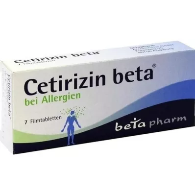 CETIRIZIN bèta filmomhulde tabletten, 7 stuks CETIRIZIN bèta filmomhulde tabletten, 7 stuks