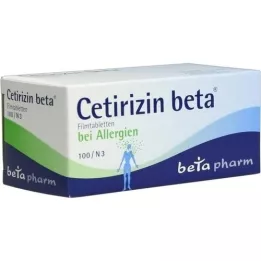 CETIRIZIN bèta filmomhulde tabletten, 100 stuks