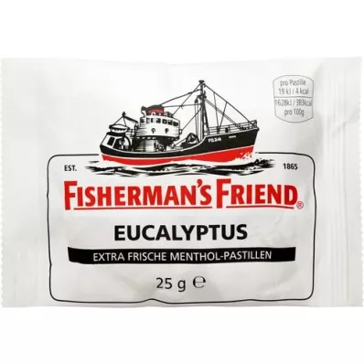 FISHERMANS FRIEND Eucalyptus met suikerpastilles, 25 g FISHERMANS FRIEND Eucalyptus met suikerpastilles, 25 g