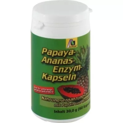 PAPAYA ANANAS Enzymcapsules, 60 st