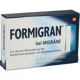 FORMIGRAN Filmomhulde tabletten, 2 stuks