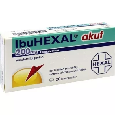 IBUHEXAL acuut 200 filmomhulde tabletten, 20 stuks IBUHEXAL acuut 200 filmomhulde tabletten, 20 stuks
