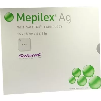 MEPILEX Ag-schuimverband 15x15 cm steriel, 5 st MEPILEX Ag-schuimverband 15x15 cm steriel, 5 st