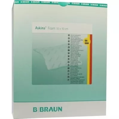 ASKINA Schuim hydraulisch wondverband 10x10 cm steriel non-stick, 10 stuks ASKINA Schuim hydraulisch wondverband 10x10 cm steriel non-stick, 10 stuks