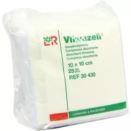 VLIWAZELL Absorberende kompressen niet-steriel 10x10 cm, 25 stuks