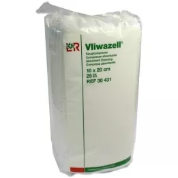VLIWAZELL Absorberende kompressen niet-steriel 10x20 cm, 25 stuks