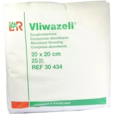 VLIWAZELL Zuigkompressen niet-steriel 20x20 cm, 25 stuks VLIWAZELL Zuigkompressen niet-steriel 20x20 cm, 25 stuks