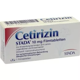 CETIRIZIN STADA 10 mg filmomhulde tabletten, 7 stuks
