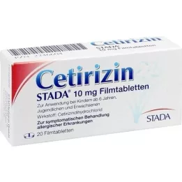 CETIRIZIN STADA 10 mg filmomhulde tabletten, 20 stuks