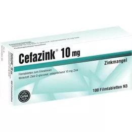 CEFAZINK 10 mg filmomhulde tabletten, 100 stuks