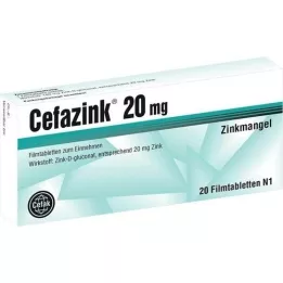 CEFAZINK 20 mg filmomhulde tabletten, 20 stuks