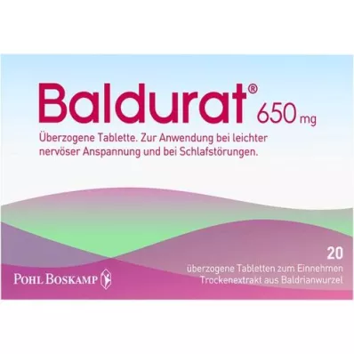 BALDURAT Filmomhulde tabletten, 20 stuks BALDURAT Filmomhulde tabletten, 20 stuks