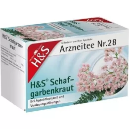 H&amp;S Duizendblad theefilterzakje, 20X1,7 g