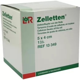 ZELLETTEN Wattenstaafje 4x5 cm niet-steriele rol, 300 st