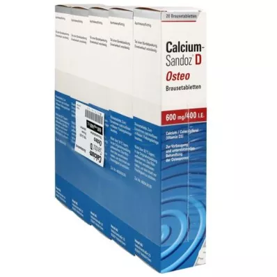 CALCIUM SANDOZ D Osteo bruistabletten, 100 st CALCIUM SANDOZ D Osteo bruistabletten, 100 st
