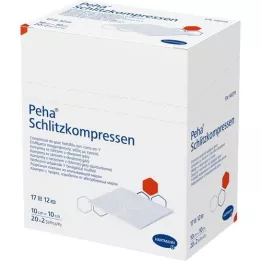 PEHA SCHLITZKOMPRESSEN 10x10 cm steriel, 20X2 st